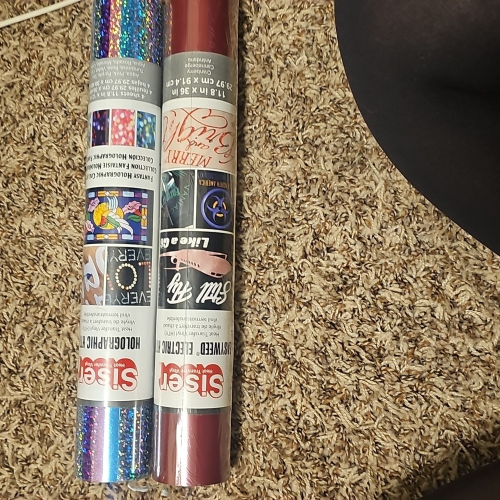 Glitter Vinyl Roll - Blue and Red